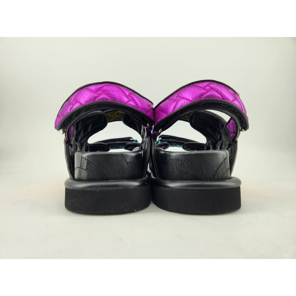 Kurt Geiger Metallic Multi-Color Quilted Leather Sandals - Picture 6 of 12